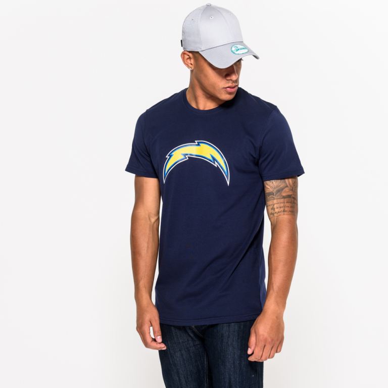 Ropa New Era Nfl Azules - Los Angeles Chargers Team Logo Tee 45873LVNG